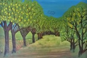 Bleuchot Monique - Un Jardin de Citronniers - Acrylique 80x100