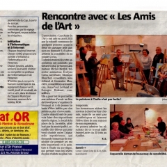Rencontre avec Les Amis de l'Art RCM 2012