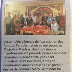 Article Assemblée générale du 14 juin 2019