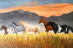Chevauchée 115X90cm