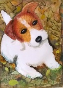 Bleuchot Monique Mon toutou-aquarelle-31X24