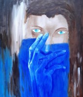 La main bleue 55x45