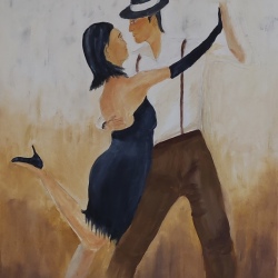Les danseurs - 40x55-cm