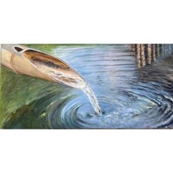 Bambou-huile-toile-40x80-cm
