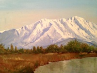 Paysage de neige 30x40