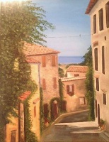 Rue de Cagnes sur mer 40X50